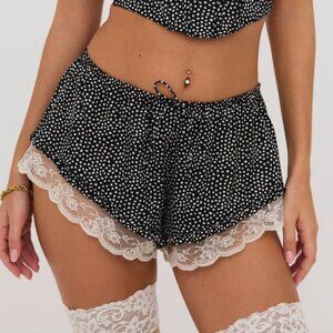 For Love And Lemons Evangeline Sleep Short - Brand new, never been worn!